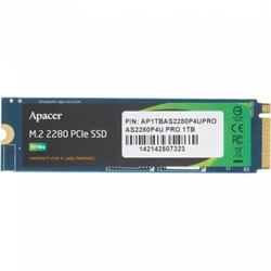 Жесткий диск Apacer AS2280P4U PRO AP1TBAS2280P4UPRO-1 SSD (твердотельные), 1 ТБ, M.2