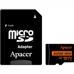Флеш (Flash) карты Apacer microSDXC Class 10 + adapter SD AP512GMCSX10U8-R 512 ГБ
