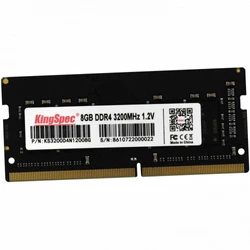 ОЗУ KingSpec 8 ГБ KS3200D4N12008G SO-DIMM, DDR4, 8 Гб, 3200 МГц