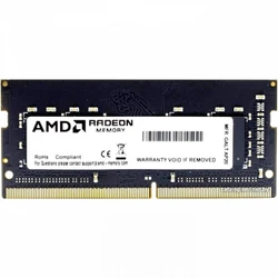 ОЗУ AMD R9 Gamers Series Black Gaming Memory R948G3206S2S-U SO-DIMM, DDR4, 8 Гб, 3200 МГц