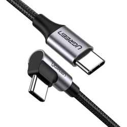 Кабель интерфейсный UGREEN US255 USB-C to Angled USB2.0-C 50123 USB Type C - USB Type C