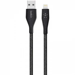 Кабель интерфейсный Belkin DuraTech Black (1.2 м) F8J236BT04-BLK USB Type A - Lightning (8pin)