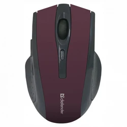 Мышь Defender MM-665 красный 52668 Бюджетные, Беспроводная