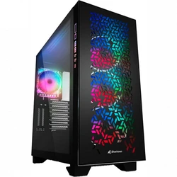 Корпус Sharkoon ELITE SHARK CA300H BLACK ELITE SHARK CA300H Bk Игровые, Full-Tower