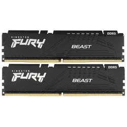 ОЗУ Kingston FURY Beast Black KF560C36BBEK2-16 DIMM, DDR5, 16 Гб (2 х 8 Гб), 6000 МГц