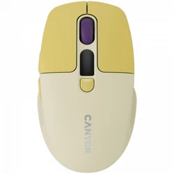 Мышь Canyon MW-26 LCD Silent Dual Mode Wireless Yellow CNS-CMSW26Y Бюджетные, Беспроводная