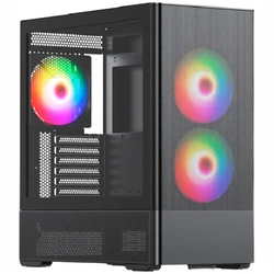 Корпус HSPD M712 Black ARGB M712-TGBK-ARGB Игровые, Mid-Tower