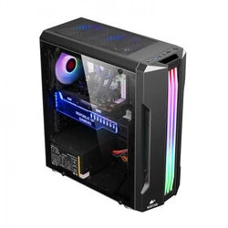 Корпус Wintek FLAME D525-B TG Игровые, Mid-Tower