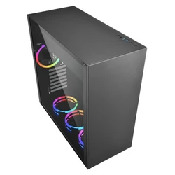 Корпус Sharkoon PURE STEEL BLACK RGB Игровые, Mid-Tower