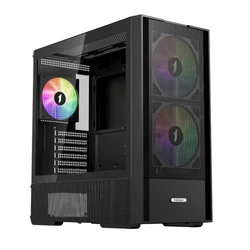 Корпус 1STPLAYER AU7 Black AU7-BK-2FA7-14-2FA7R-1FA7 Игровые, Mid-Tower
