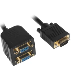 Кабель интерфейсный Cablexpert CC-VGAX2-20CM D-SUB (VGA) - D-SUB (VGA)