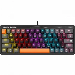 Клавиатура Defender Black Raven GK-417 RU 45414 Проводная, USB