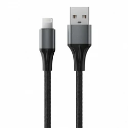Кабель интерфейсный Accesstyle AM24-F100M Black AL24-F100M Black USB Type C - Lightning (8pin)