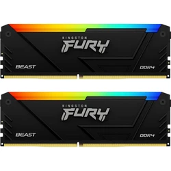 ОЗУ Kingston Fury Beast RGB KF436C18BB2AK2/64 DIMM, DDR4, 64 Гб (2 х 32 Гб), 3600 МГц
