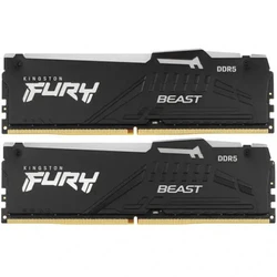 ОЗУ Kingston Fury Beast RGB KF556C36BBEAK2-64 DIMM, DDR5, 64 Гб (2 х 32 Гб), 5600 МГц