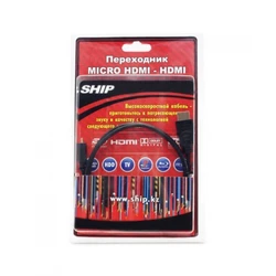 Кабель интерфейсный SHIP HD227-1B HDMI - HDMI mini