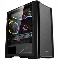 Корпус Wintek Andromeda Black D531-B TG Игровые, Mid-Tower