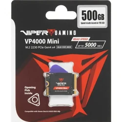 Внутренний накопитель Patriot VP4000 VP4000M500GM23 SSD (твердотельные), 500 ГБ, M.2, PCIe