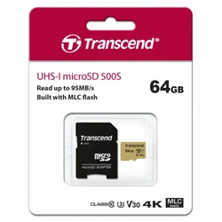 Флеш (Flash) карты Transcend TS64GUSD500S 64 ГБ