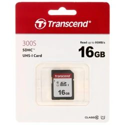 Флеш (Flash) карты Transcend 16GB SD Class 10 U1 TS16GSDC300S 16 ГБ