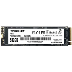 Внутренний накопитель Patriot P320 P320P512GM28 SSD (твердотельные), 512 ГБ, M.2, PCIe