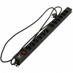 Распределитель питания Hyperline Сетевой фильтр SHE-12SH-S-2.5EU SHE-12SH-S-2.5EU||