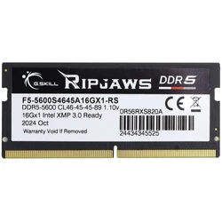 ОЗУ G.Skill RipJaws F5-5600S4645A16GX1-RS SO-DIMM, DDR5, 16 Гб, 5600 МГц