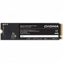Внутренний накопитель Digma DGSM3512GP53T SSD (твердотельные), 512 ГБ, M.2, PCIe