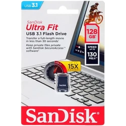 USB флешка (Flash) SanDisk Ultra Fit [SDCZ430-128G-G46] 128 ГБ