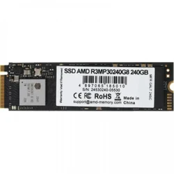 Внутренний накопитель AMD R3MP30240G8 SSD (твердотельные), 240 ГБ, M.2, PCIe