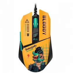 Мышь Bloody W63Max Renegade Yellow Sunset Игровые, Проводная