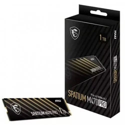 Внутренний накопитель MSI SPATIUM M470 PRO S78-440L0J0-P83 SSD (твердотельные), 1 ТБ, M.2, PCIe