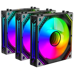 Система охлаждения 2E Air Cool 2E-ACF120MB-ARGB Для системного блока