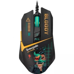 Мышь Bloody W63Max Renegade Black Midnight Игровые, Проводная