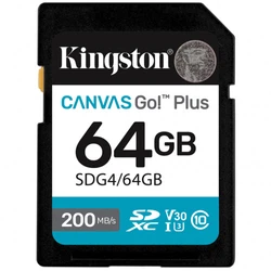 Флеш (Flash) карты Kingston Canvas Go Plus Gen4 C10 SDG4/64GB 64 ГБ