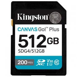 Флеш (Flash) карты Kingston Canvas Go Plus Gen4 C10 SDG4/512GB 512 ГБ