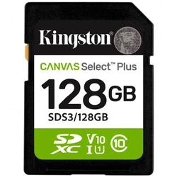 Флеш (Flash) карты Kingston Canvas Select Plus C10 UHS-I U1 V10 SDS3/128GB 128 ГБ