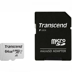 Флеш (Flash) карты Transcend MicroSD 64GB Class 10 U1 TS64GUSD300S-A (64 ГБ)