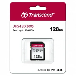 Флеш (Flash) карты Transcend SDXC Class 10 UHS-I U3 TS128GSDC300S (128 ГБ)