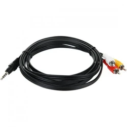 Кабель интерфейсный TELECOM TAV4545-2M стерео 3.5 мм 4C - 3 RCA