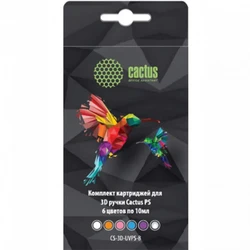 Расходный материалы для 3D-печати Cactus УФ-полимер 6цв. CS-3D-UVPS-B