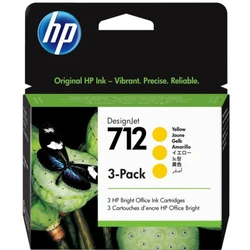 Струйный картридж HP 712 3-Pack 29-ml Yellow 3ED79A