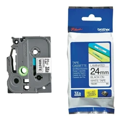 Лента переноса Brother Наклейка ламинированная TZe-251 (24 мм черн/бел.)