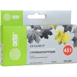 Струйный картридж Cactus CS-CLI451Y желтый