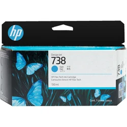 Струйный картридж HP 738 130-ml синий 498N5A