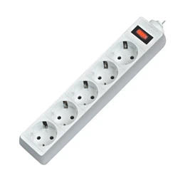Сетевой фильтр Defender ES - 5,0 М, 5 розеток ES - 5,0 М White