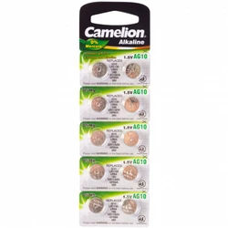 Батарейка CAMELION Alkaline AG10-BP10 - 10штук (Блистер)