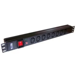 Распределитель питания LANMASTER Блок розеток 19 TWT-PDU19-10A8C3