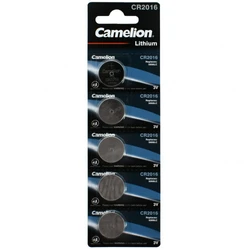 Батарейка CAMELION CR2016-BP5 premium lithium 3V 5pc pack