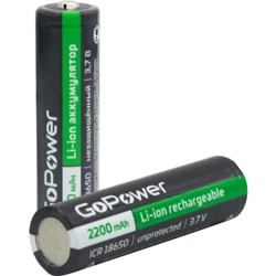 Батарейка GoPower 18650 PC1 3.6V 2200mAh 00-00018352